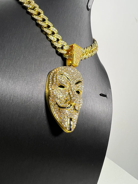 Cadena Cubana Anonymous Plateado